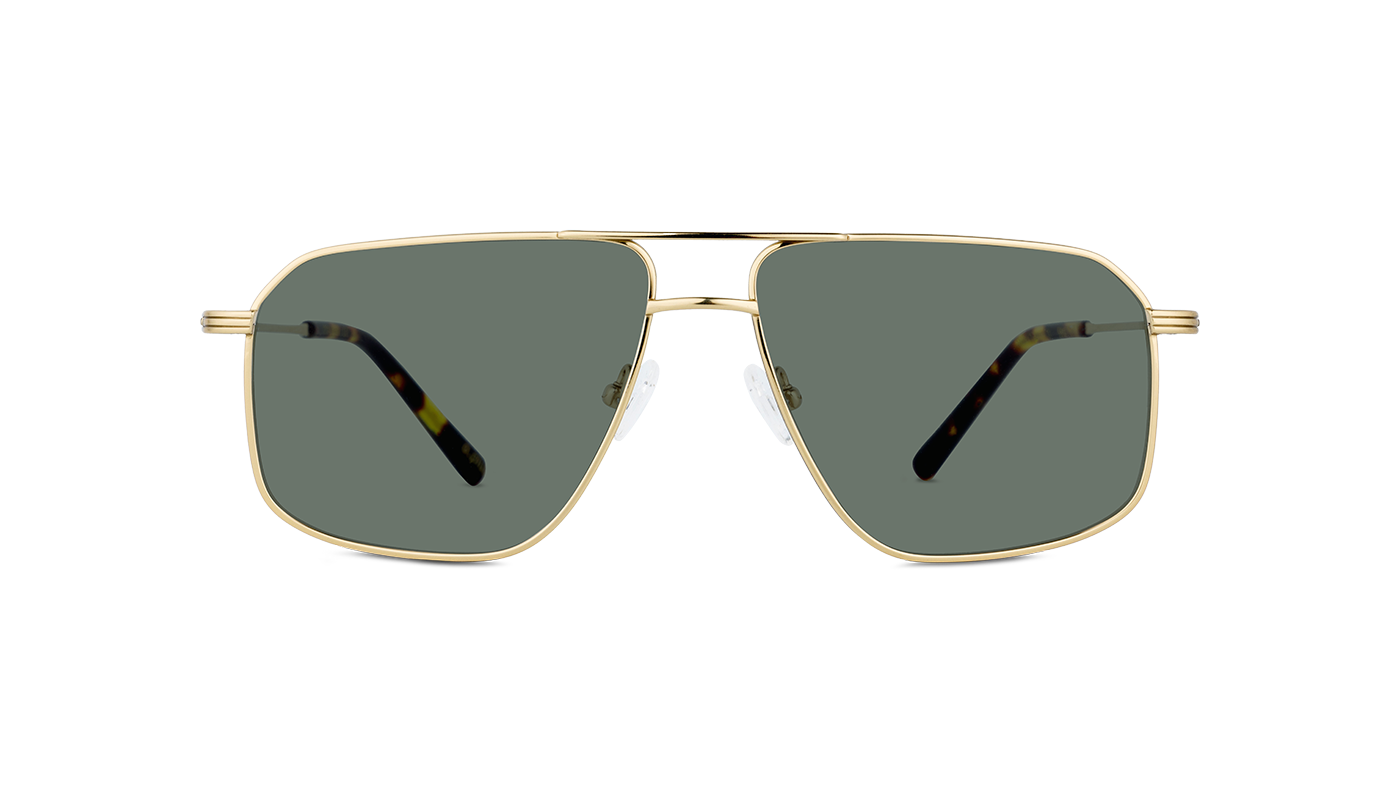 #color_Gold with Classic Green Lens