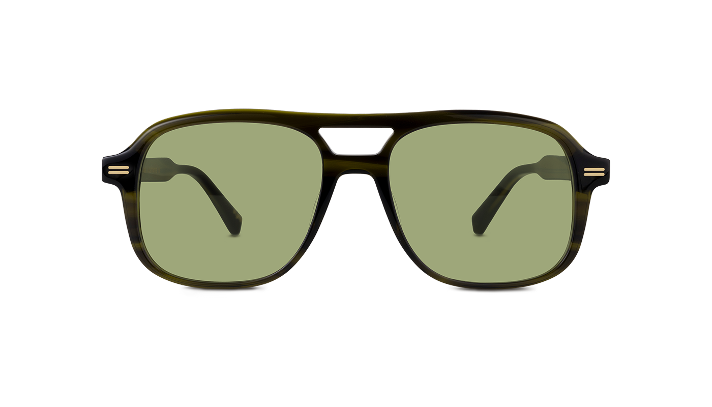 #color_Olive Horn with Light Green Lens