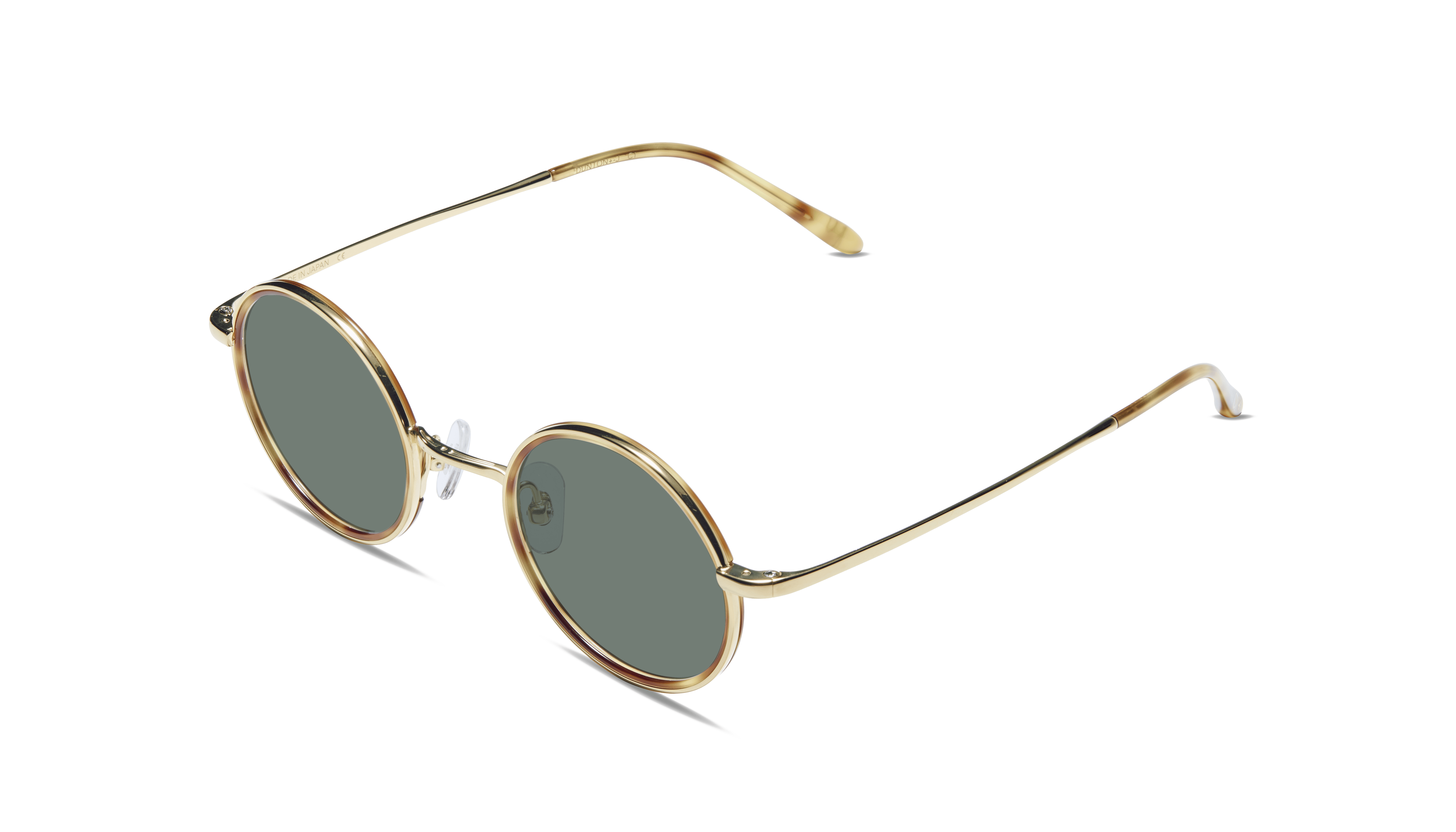#color_Yellow Gold with Tortoiseshell Windsor with Classic Green Lens