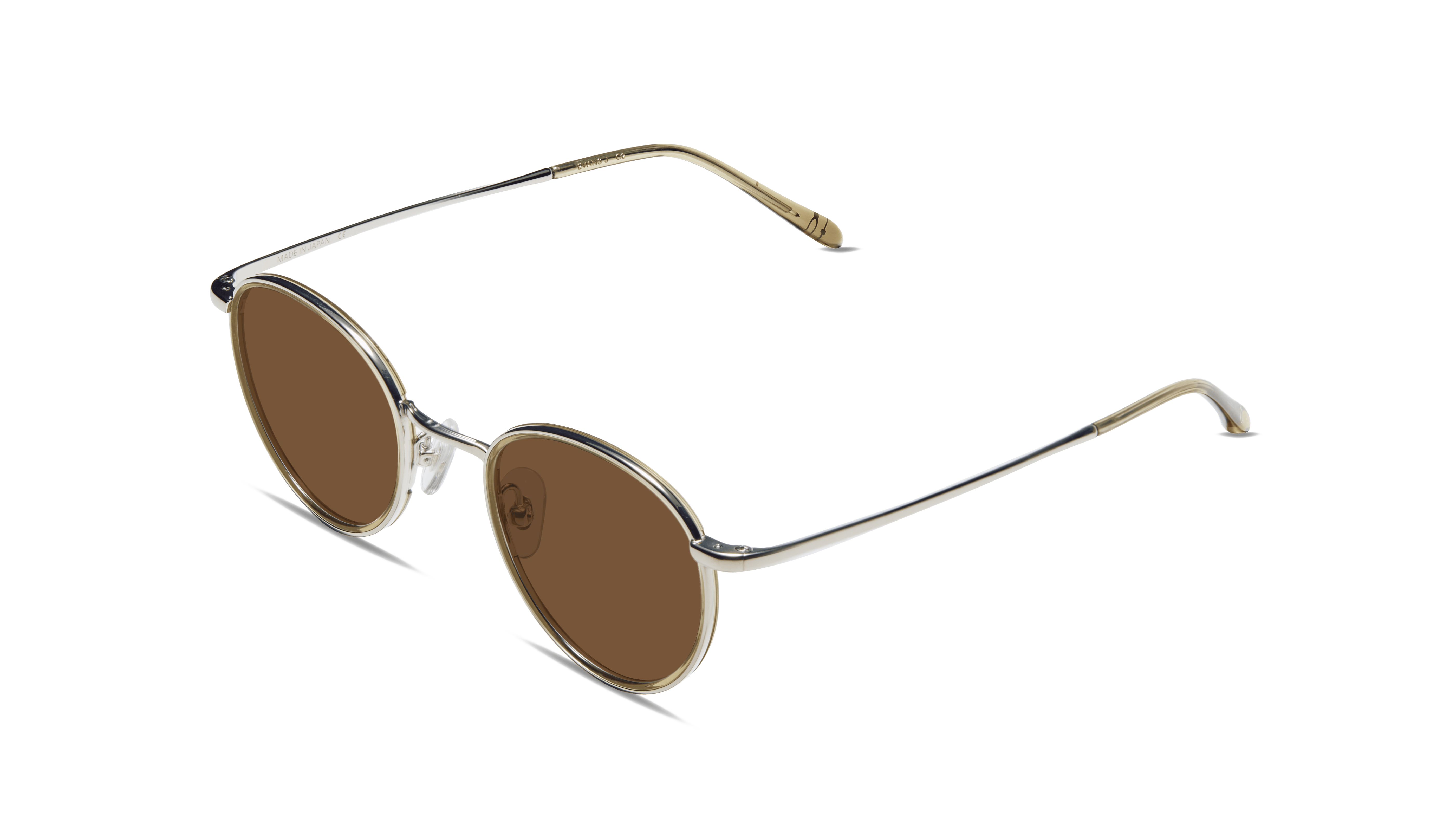 #color_Silver with Driftwood Crystal Windsor with Classic Brown Lens