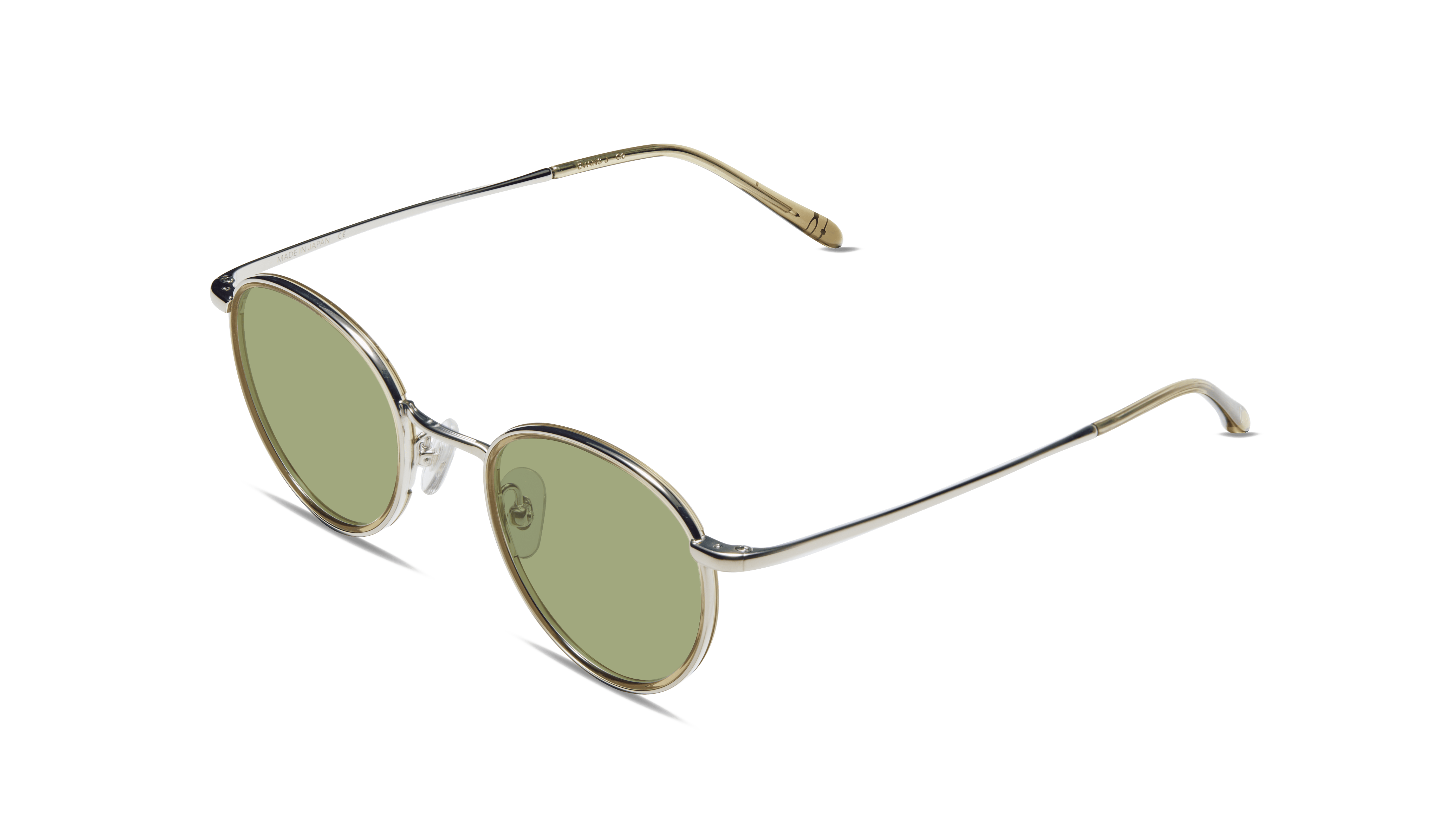#color_Silver with Driftwood Crystal Windsor with Light Green Lens