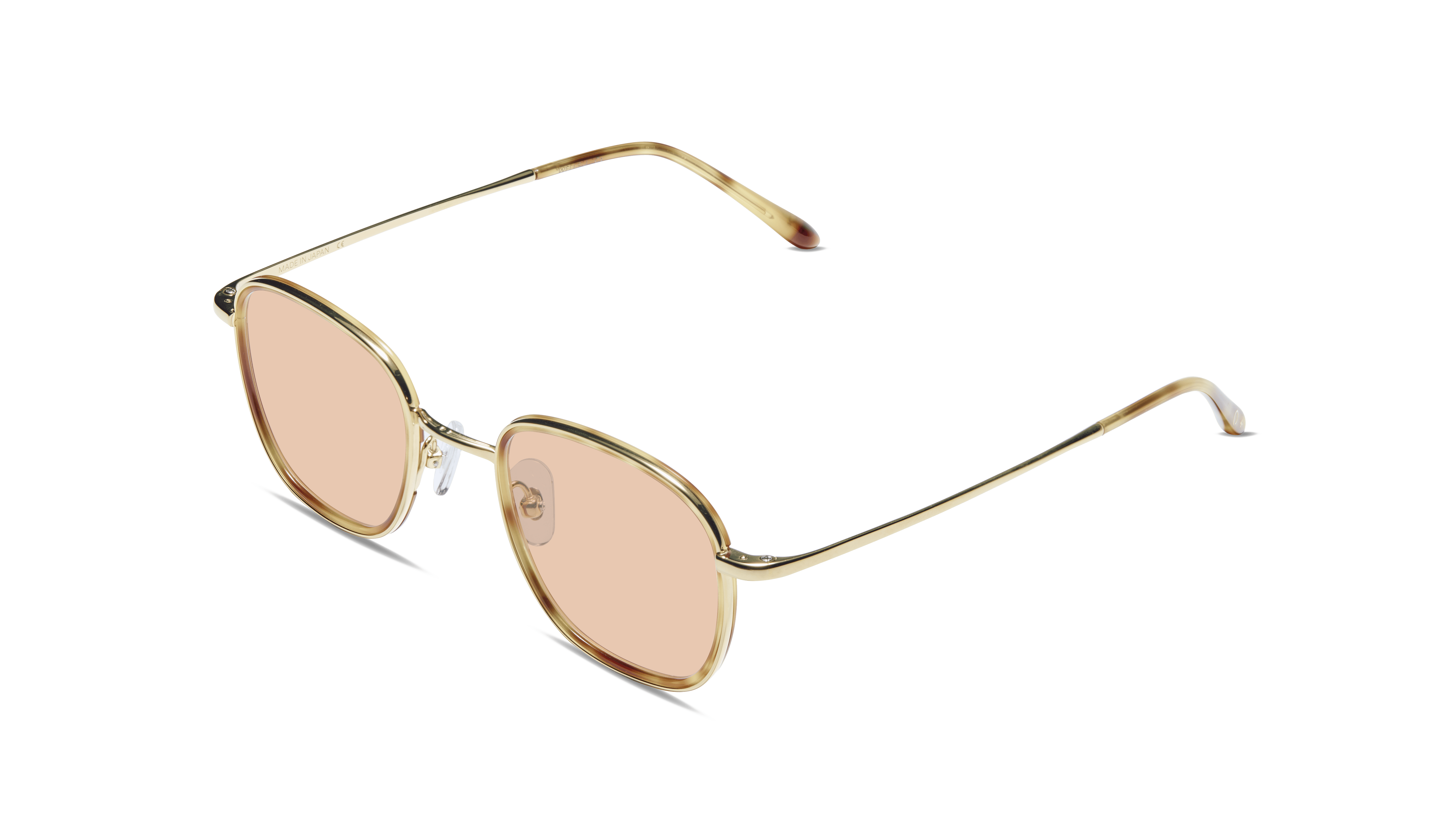 #color_Yellow Gold with Tortoiseshell Windsor with Light Brown Lens