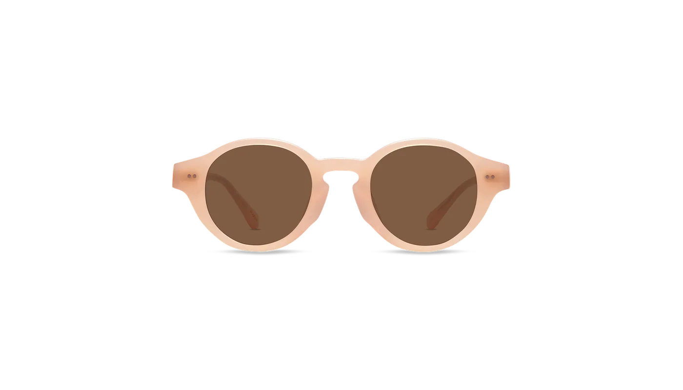 #color_Milky Pink with Classic Brown Lens