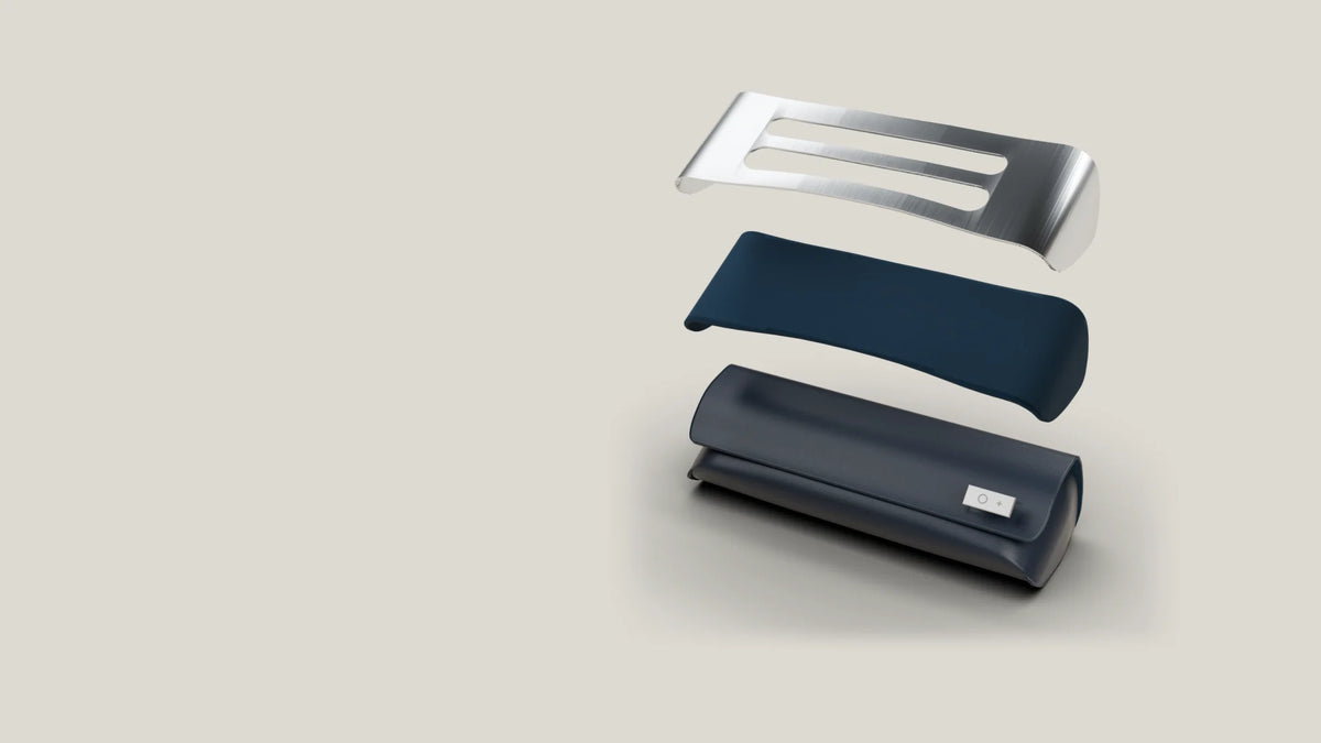 Exploded layers, rendered illustration