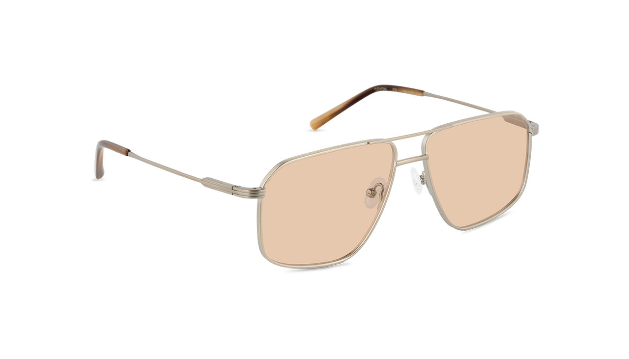 Devon Sun in Satin Gold with Light Brown Lens