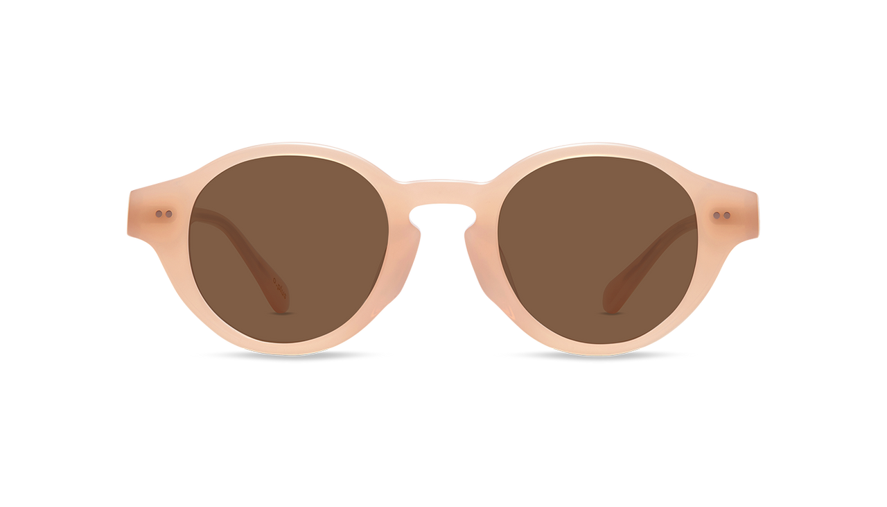 #color_Milky Pink with Classic Brown Lens