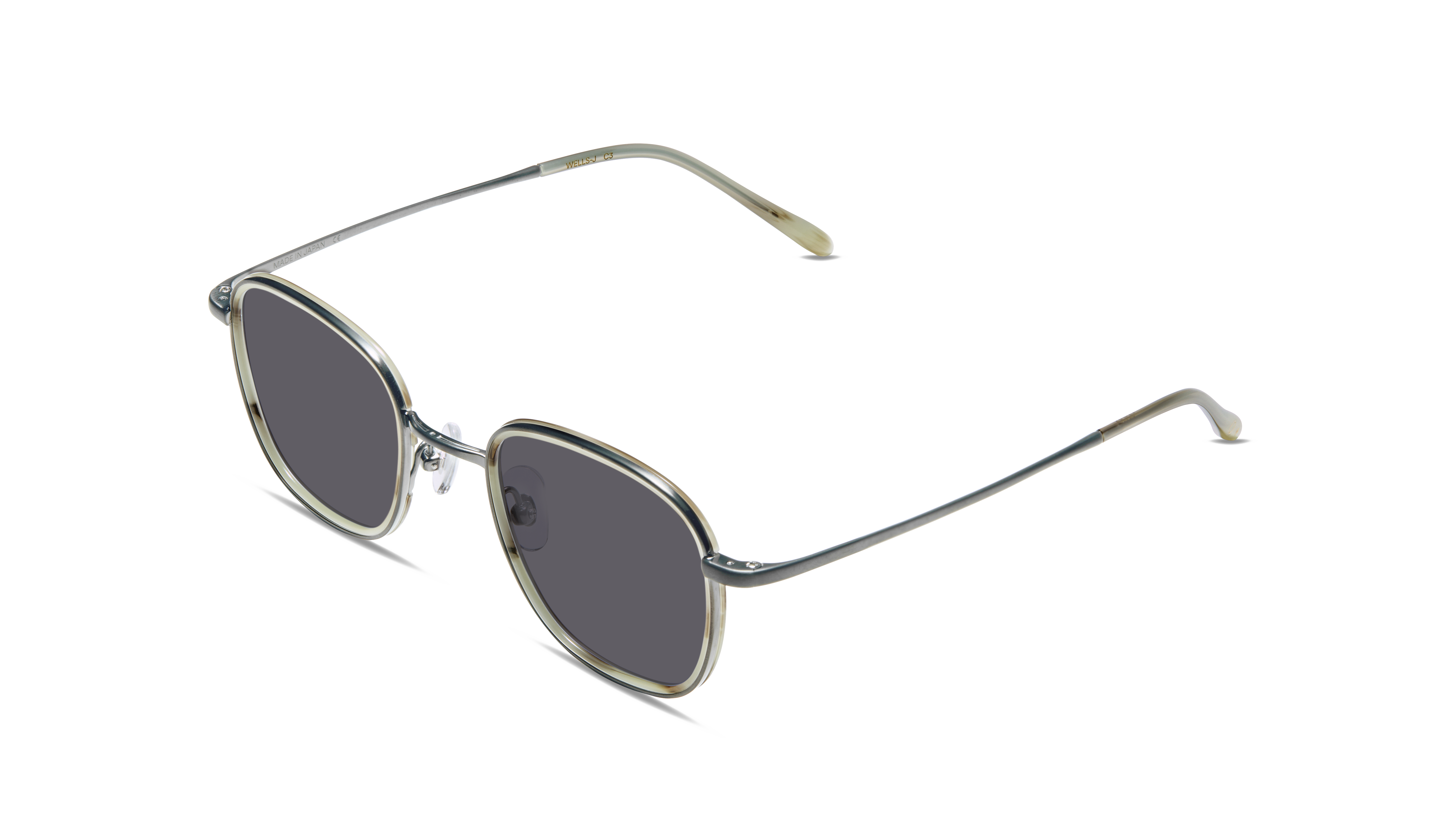 #color_Brushed Gun with Grey Horn Windsor with Classic Grey Lens