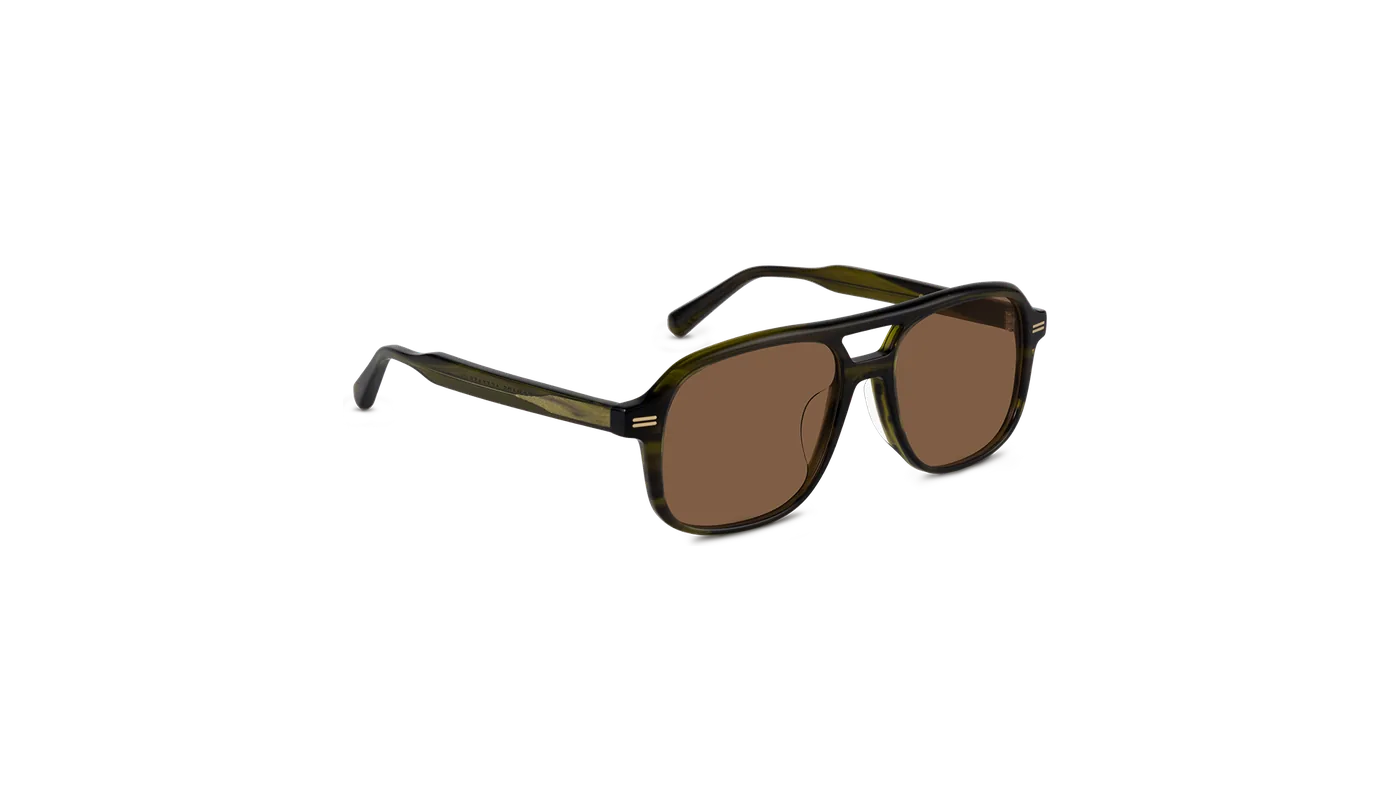 #color_Olive Horn with Classic Brown Lens