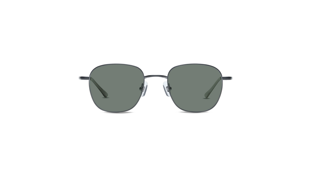 WELLS SUN (JAPAN) in Brushed Gun with Classic Green Lens