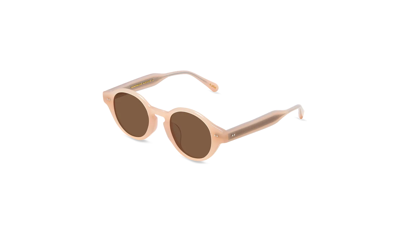 #color_Milky Pink with Classic Brown Lens