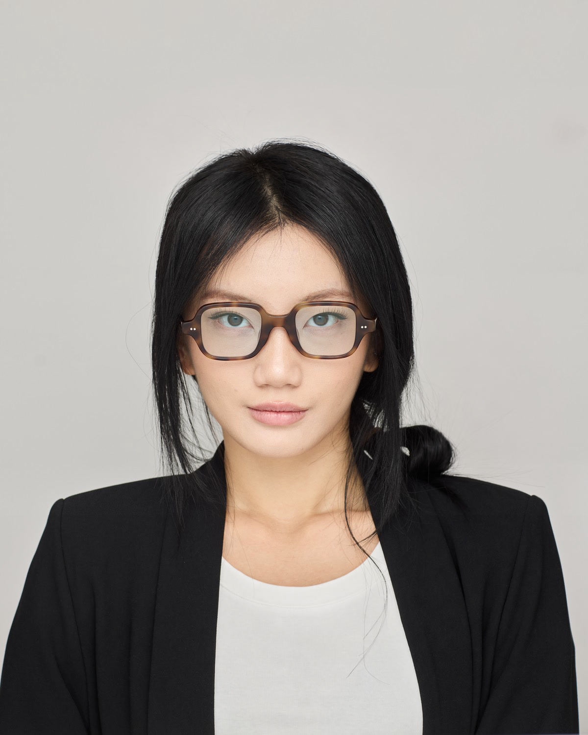 #color_Dark Olive Havana with Light Blue Lens