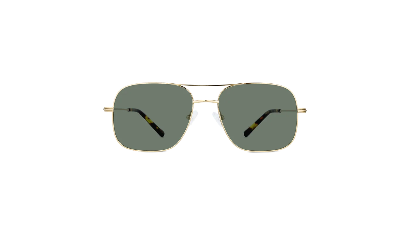 #color_Gold with Classic Green Lens