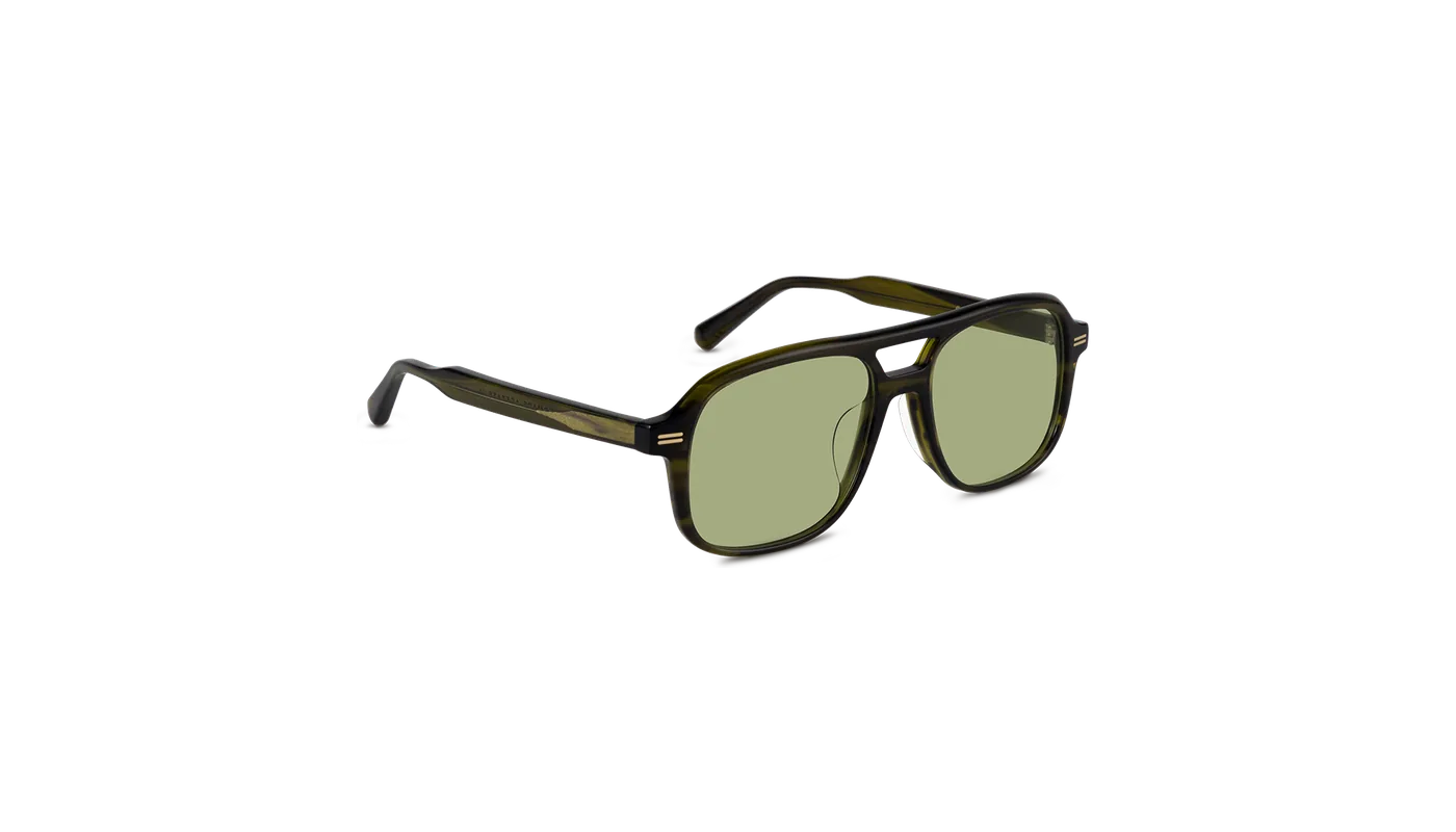 #color_Olive Horn with Light Green Lens