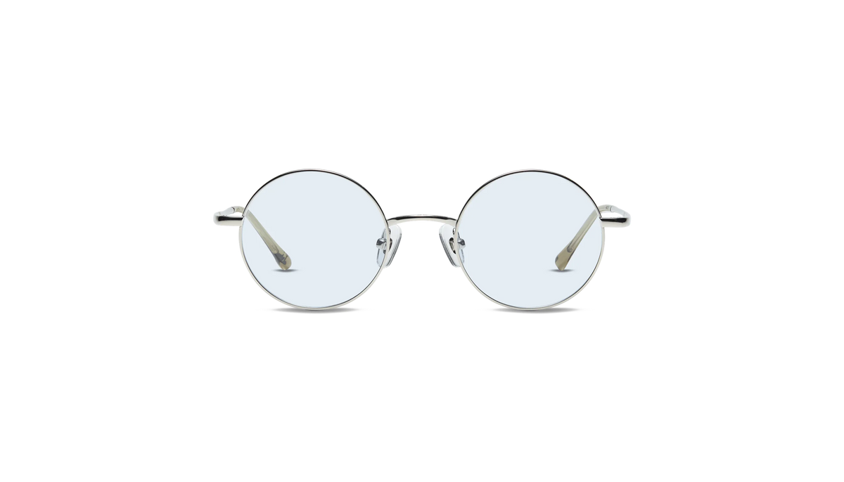 DUNTON SUN (JAPAN) in Silver with Light Blue Lens