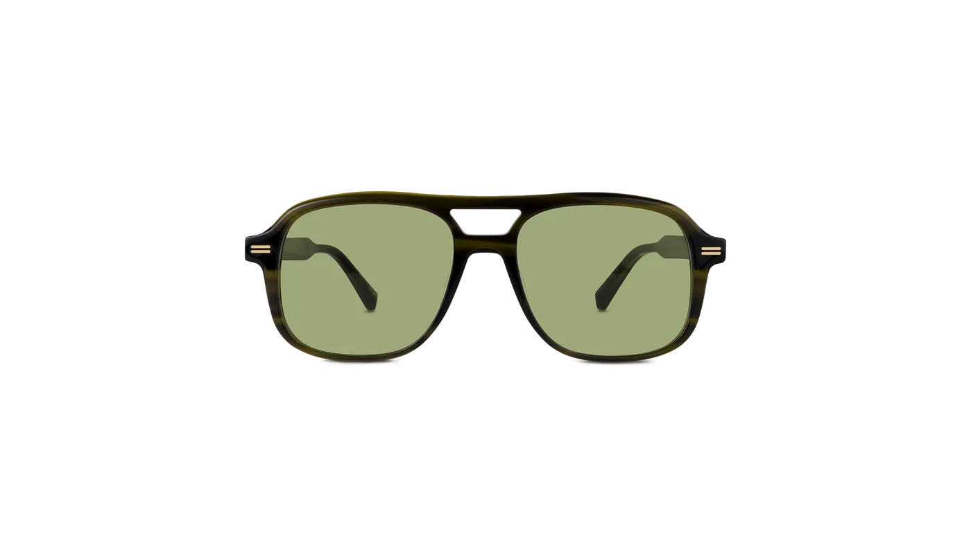 #color_Olive Horn with Light Green Lens