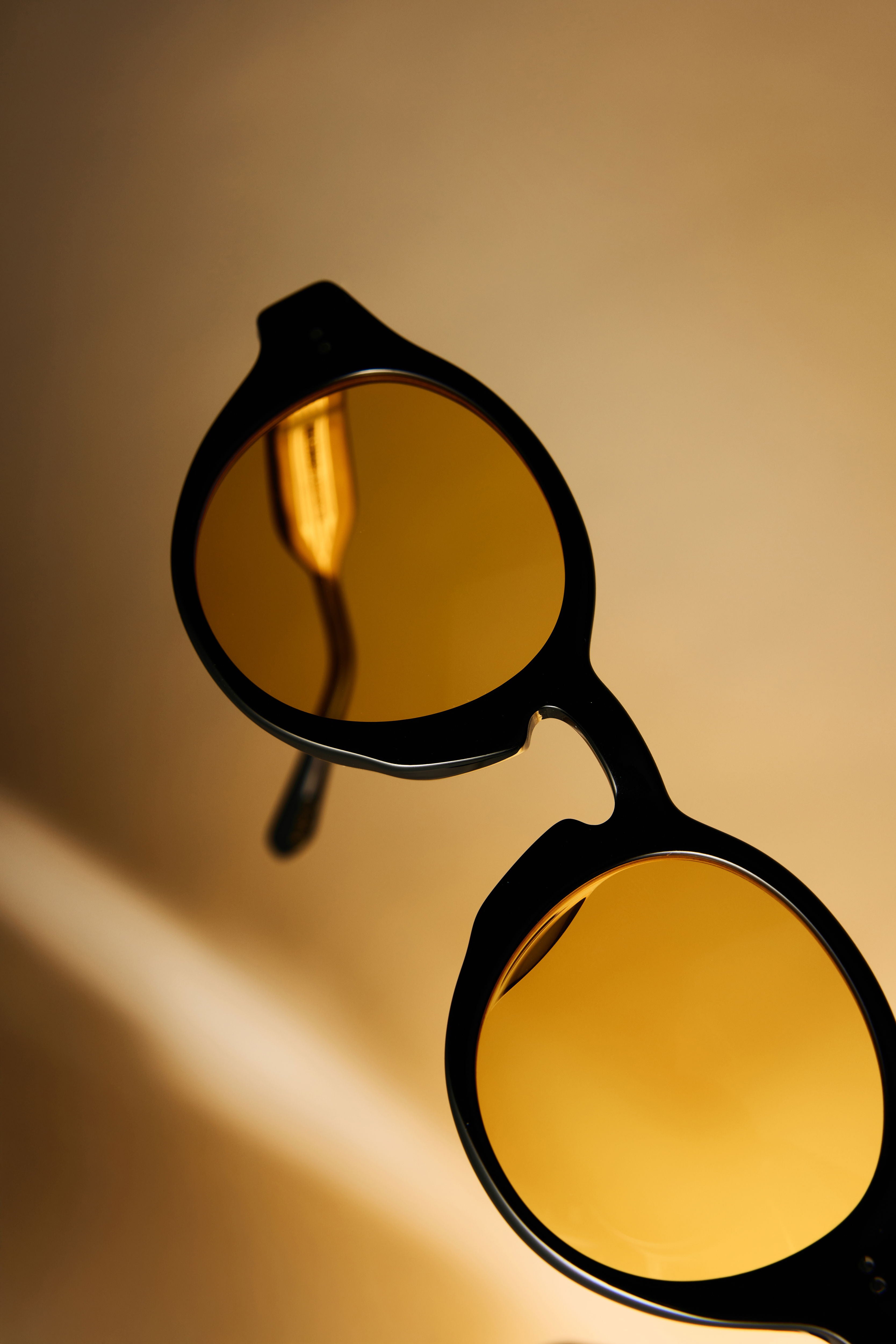 Harlow in Black with Amber Lens