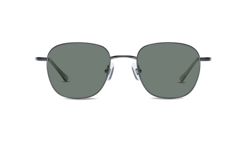 Wells Sun — Brushed Gun with Classic Green Lens