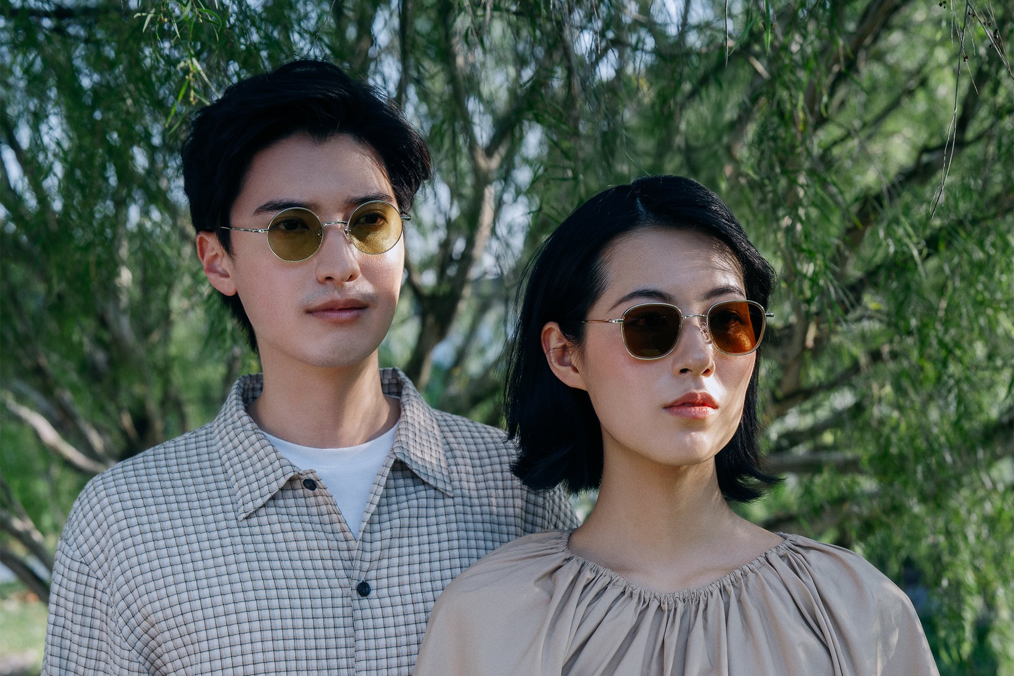 Three people wearing O+ eyewear